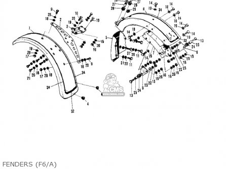 FENDERS (F6/A) - F6B 1973 USA CANADA