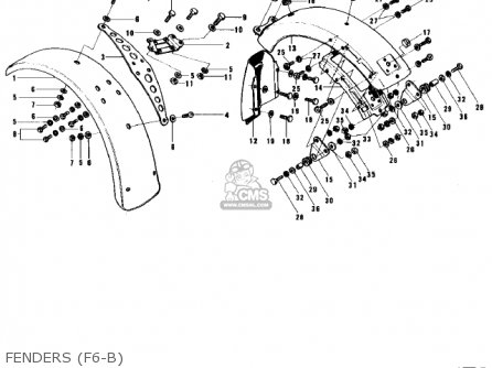 FENDERS (F6-B) - F6B 1973 USA CANADA