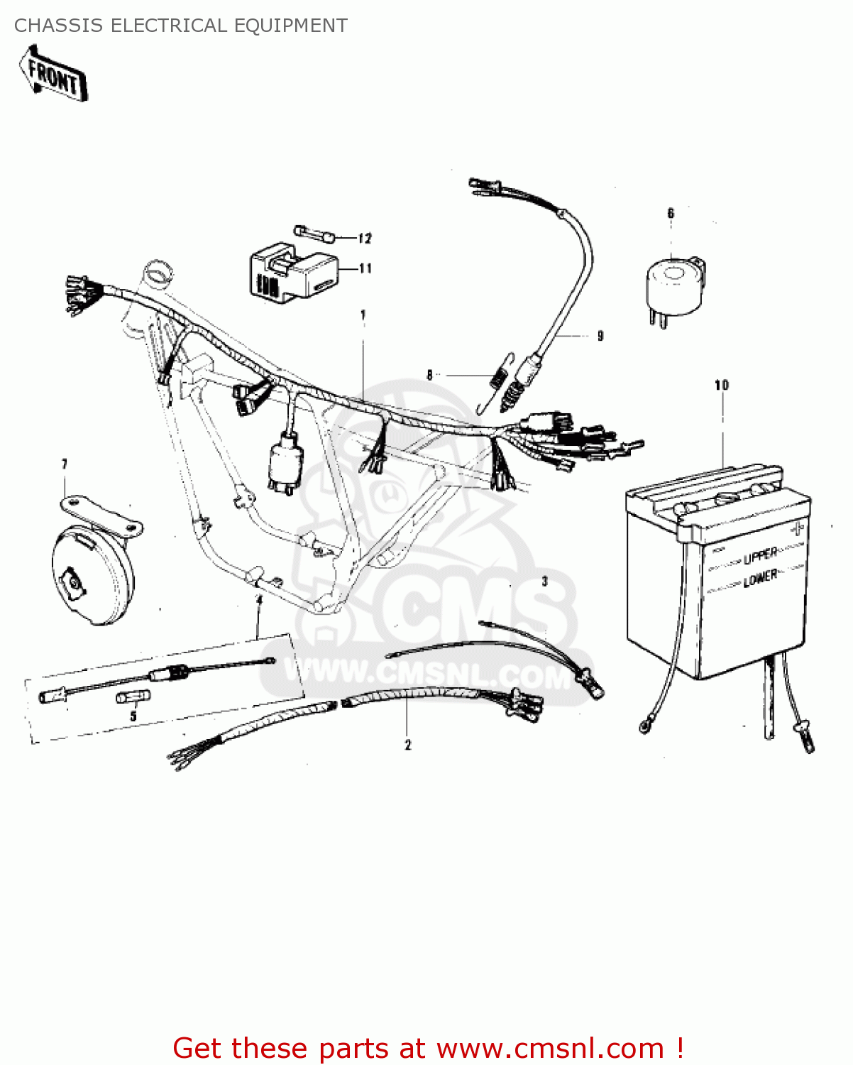 CHASSIS ELECTRICAL EQUIPMENT F7 1971 USA