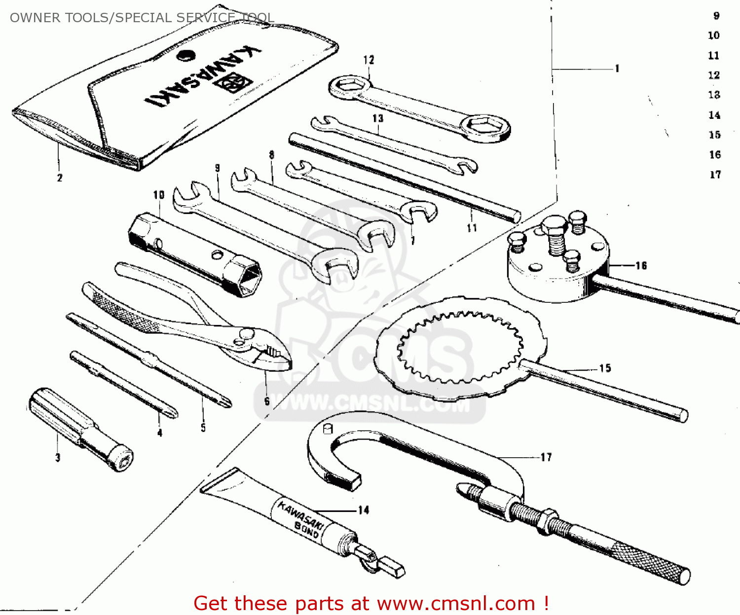 OWNER TOOLS/SPECIAL SERVICE TOOL F7 1971 USA