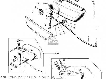 OIL TANK ('71-'73 F7/F7-A/F7-B) - F7 1971 USA