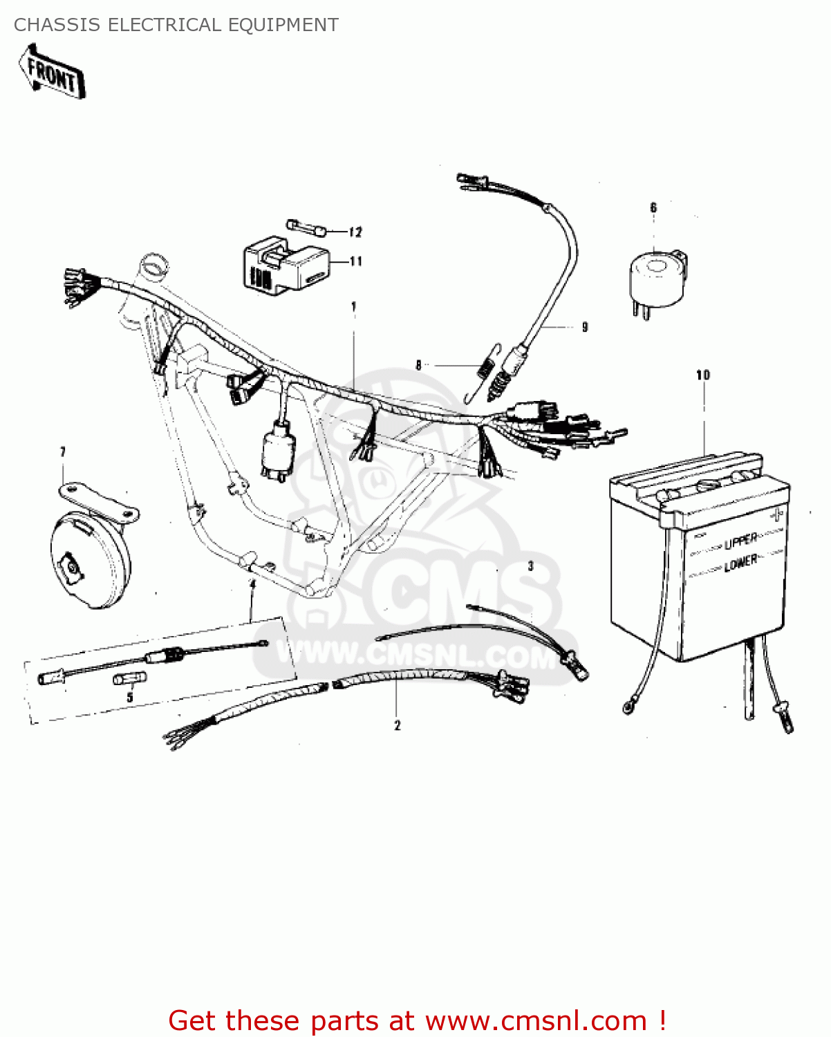 CHASSIS ELECTRICAL EQUIPMENT F7A 1972 USA