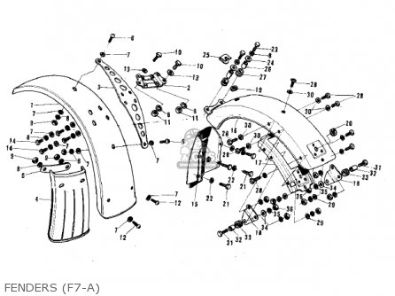 FENDERS (F7-A) - F7A 1972 USA