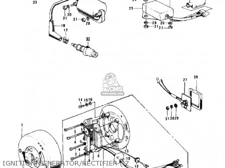 IGNITION/GENERATOR/RECTIFIER ('7 - F7A 1972 USA