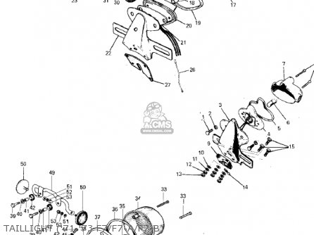 TAILLIGHT ('71-'73 F7/F7-A/F7-B) - F7A 1972 USA
