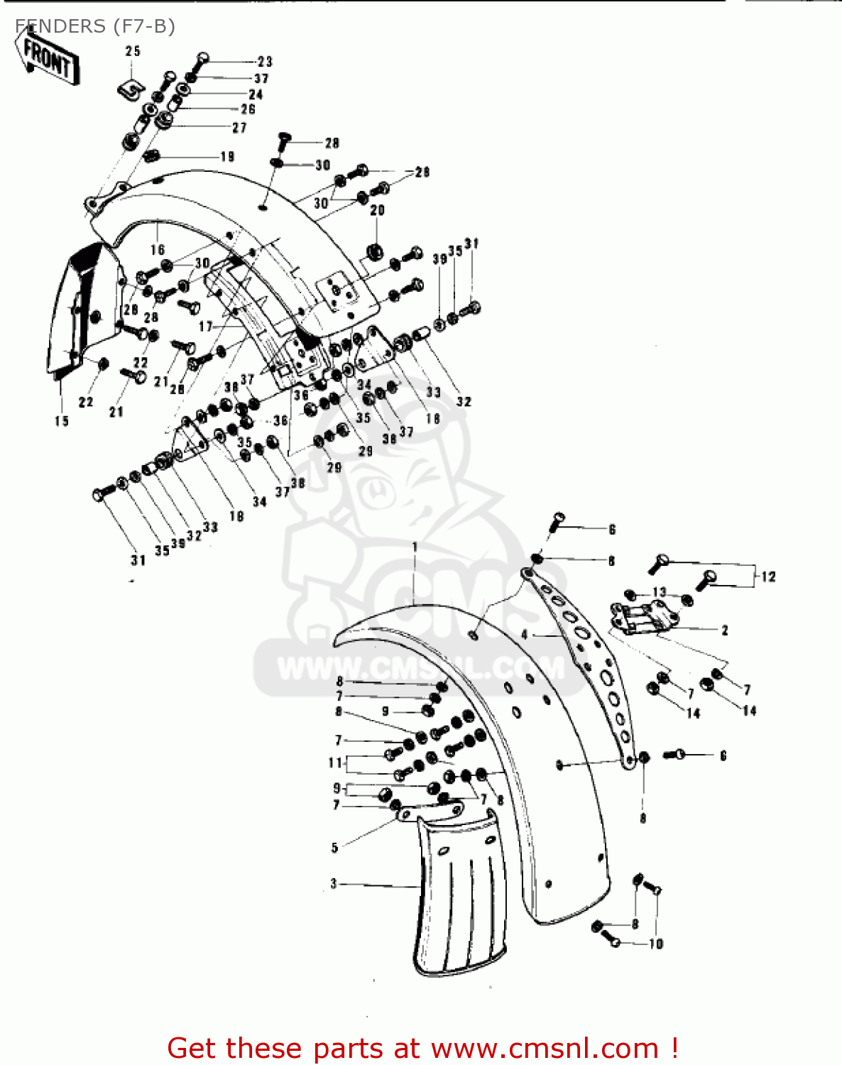 FENDERS (F7-B) F7B 1973 USA