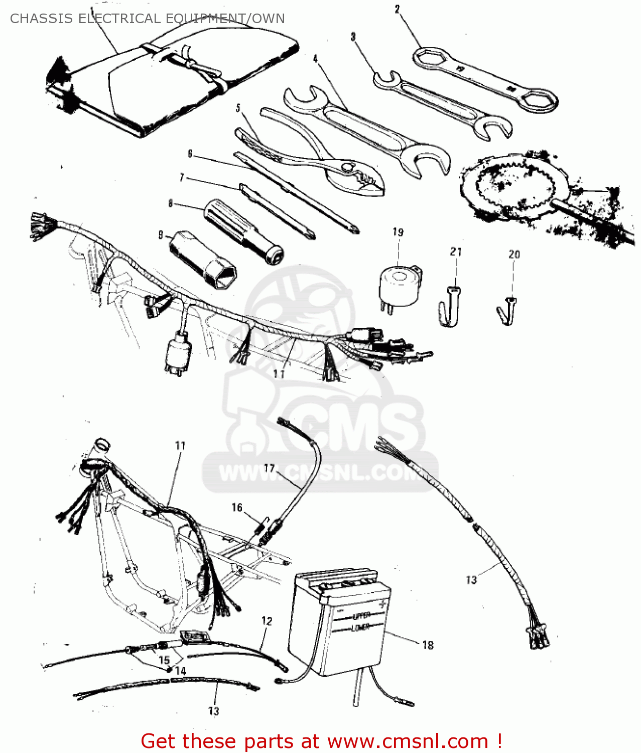 CHASSIS ELECTRICAL EQUIPMENT/OWN F7B 1973 USA