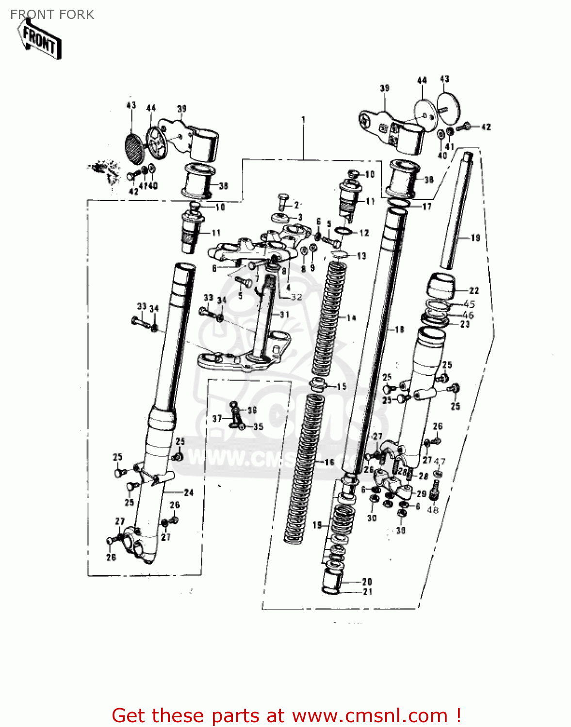 FRONT FORK F7B 1973 USA