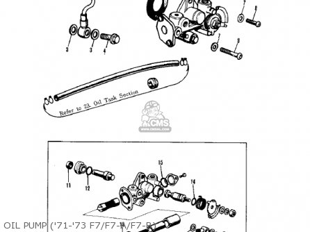 OIL PUMP ('71-'73 F7/F7-A/F7-B) - F7B 1973 USA