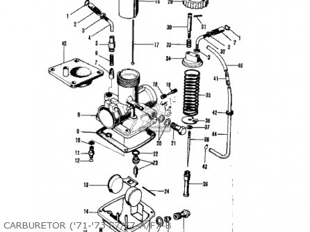 CARBURETOR ('71-'73 F7/F7-A/F7-B - F7B 1973 USA