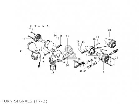 TURN SIGNALS (F7-B) - F7B 1973 USA
