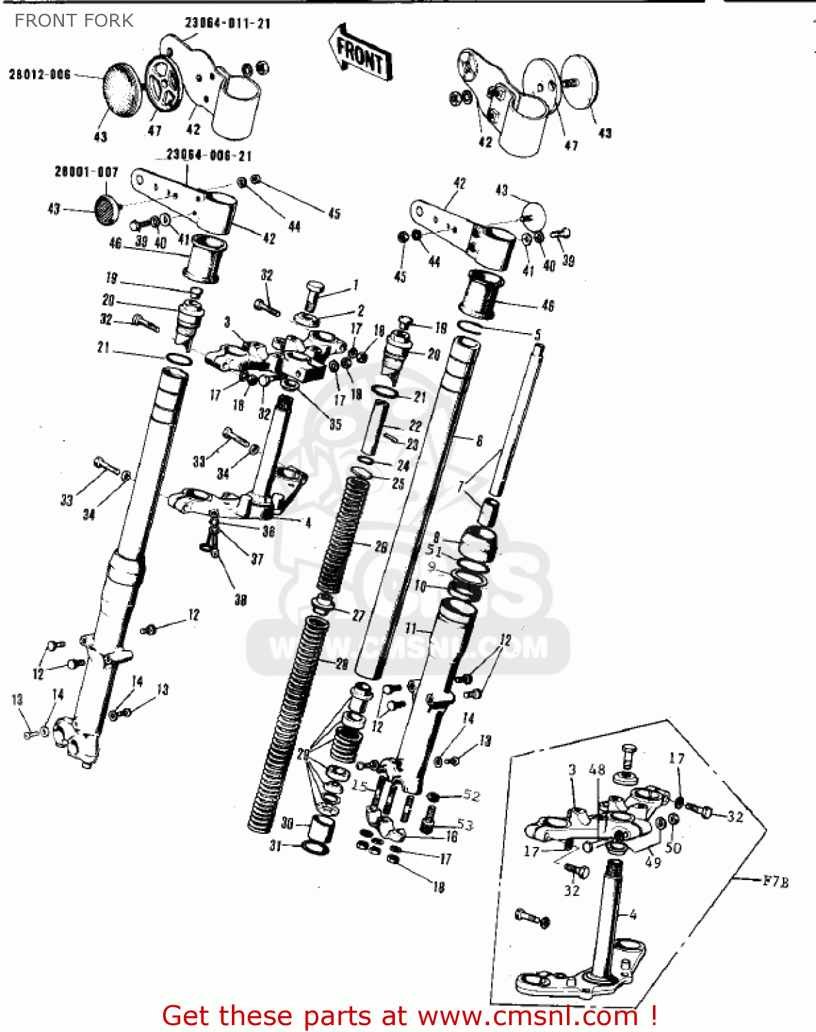 FRONT FORK F7D 1975 USA
