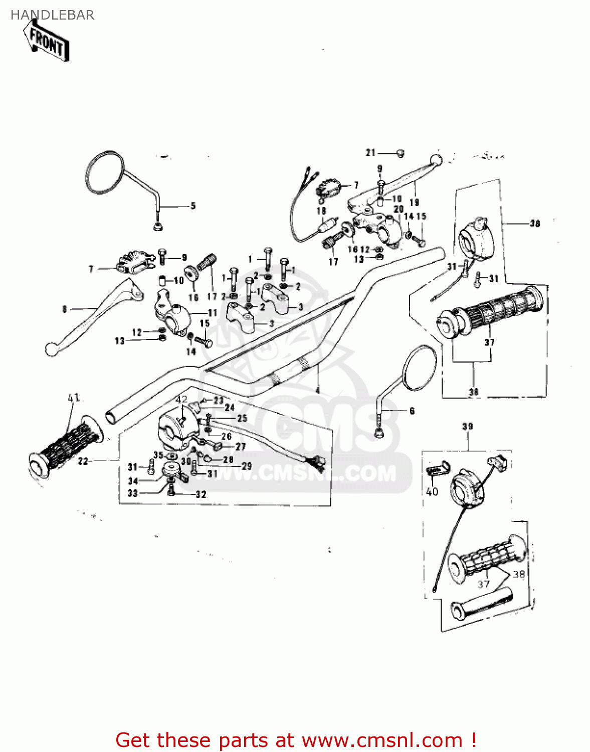HANDLEBAR F7D 1975 USA