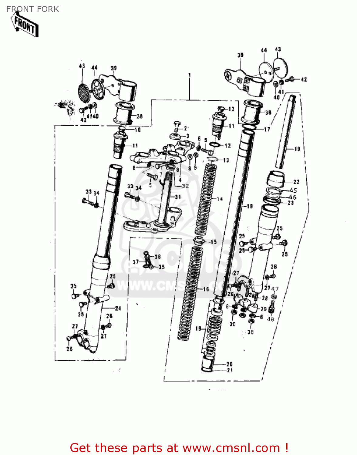 FRONT FORK F7D 1975 USA