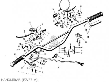 HANDLEBAR (F7/F7-A) - F7D 1975 USA