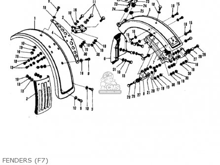 FENDERS (F7) - F7D 1975 USA