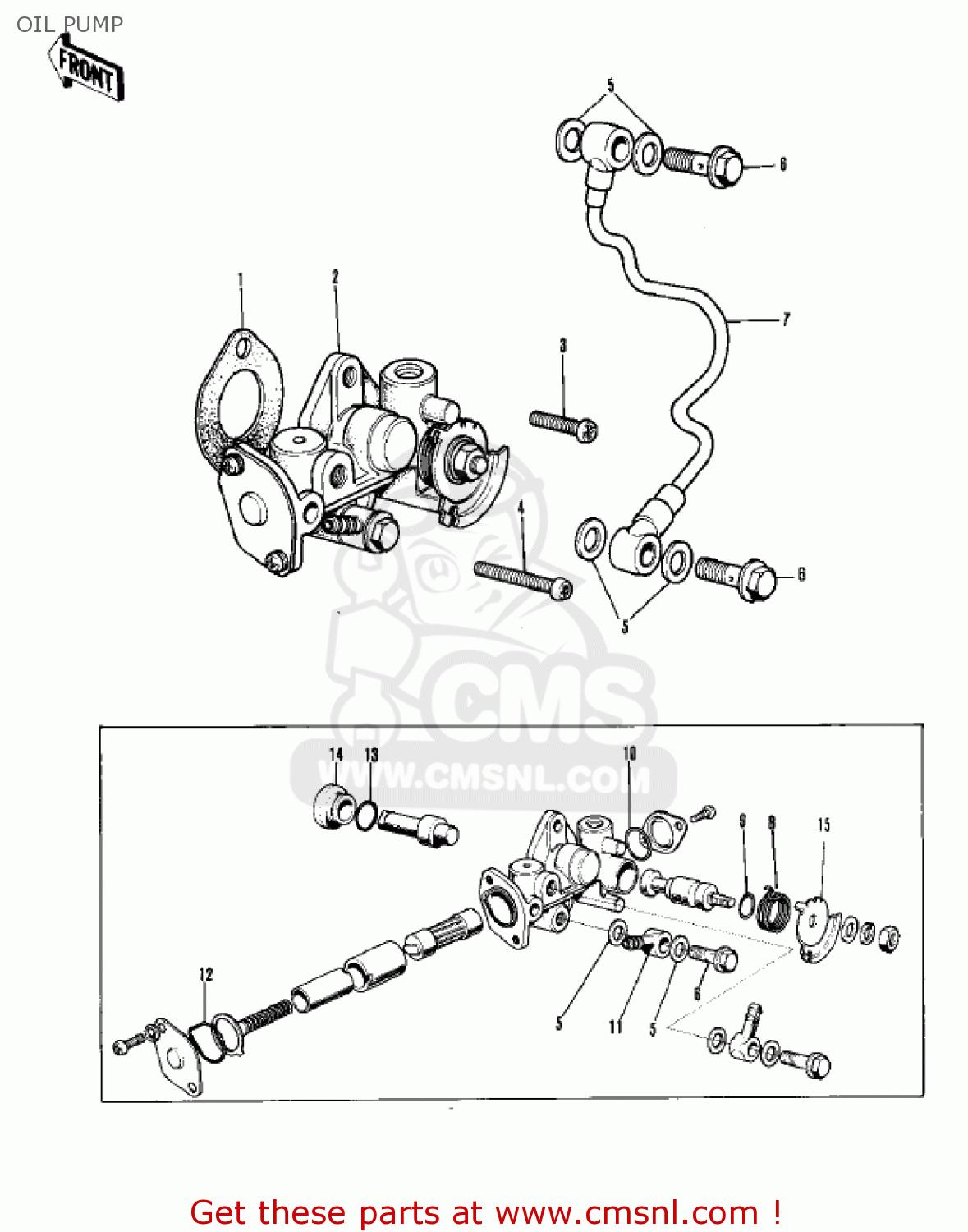 OIL PUMP F8 BISON 1971 USA