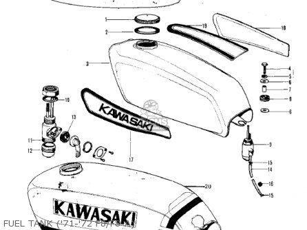 FUEL TANK ('71-'72 F8/F8-A) - F8 BISON 1971 USA