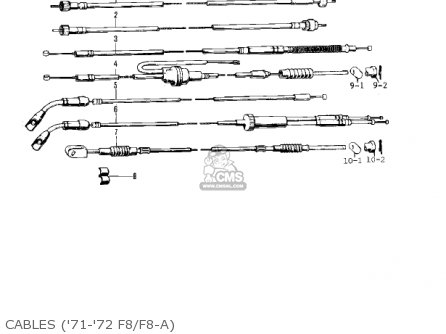CABLES ('71-'72 F8/F8-A) - F8 BISON 1971 USA