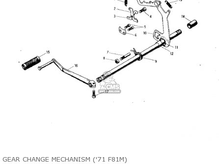 GEAR CHANGE MECHANISM ('71 F81M) - F8 BISON 1971 USA