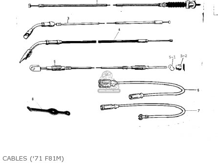 CABLES ('71 F81M) - F8 BISON 1971 USA