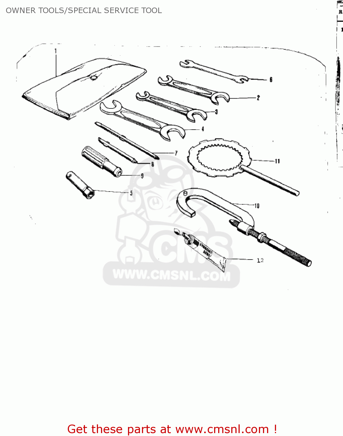 OWNER TOOLS/SPECIAL SERVICE TOOL F81M 1971 USA