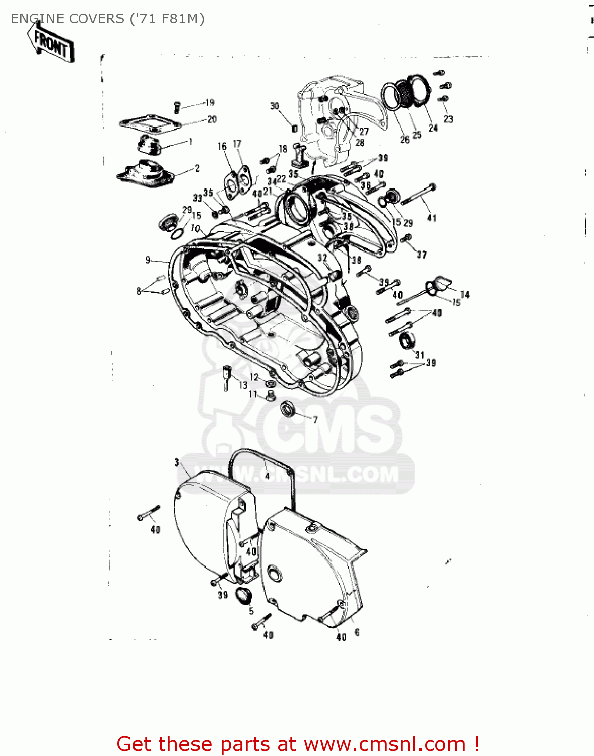 ENGINE COVERS ('71 F81M) F81M 1971 USA