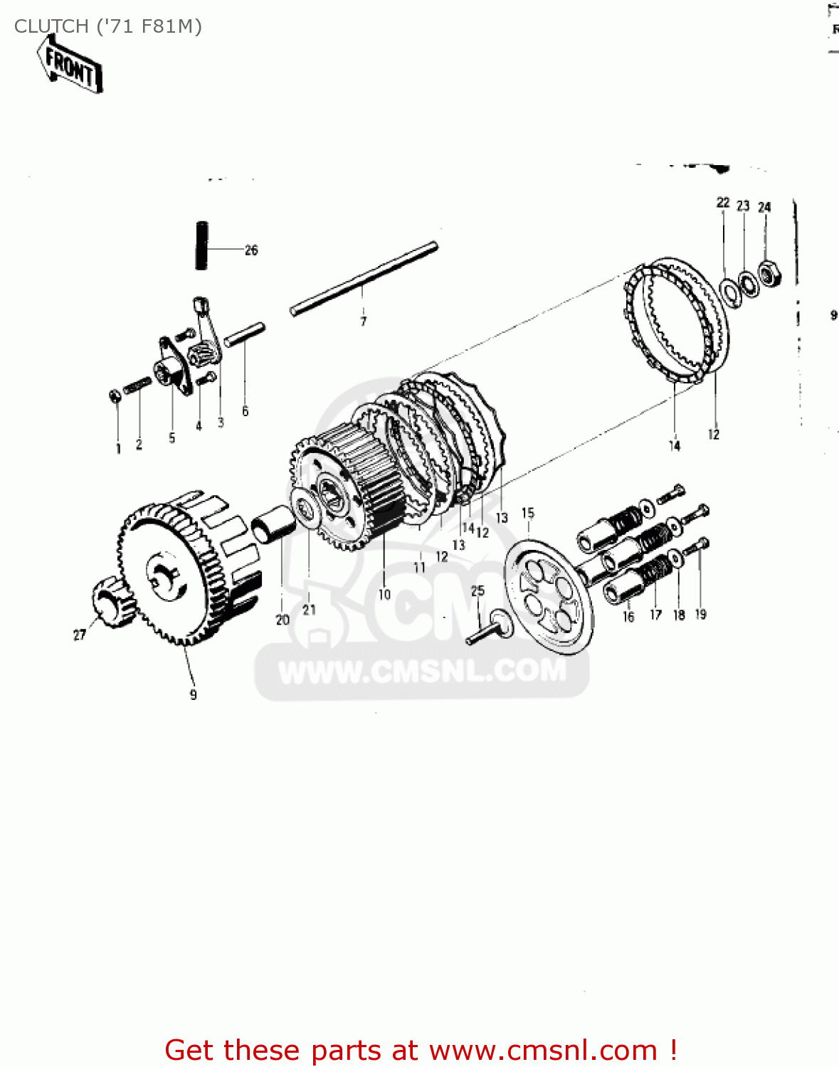 CLUTCH ('71 F81M) F81M 1971 USA