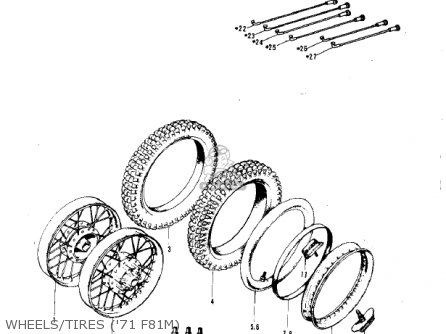 WHEELS/TIRES ('71 F81M) - F81M 1971 USA