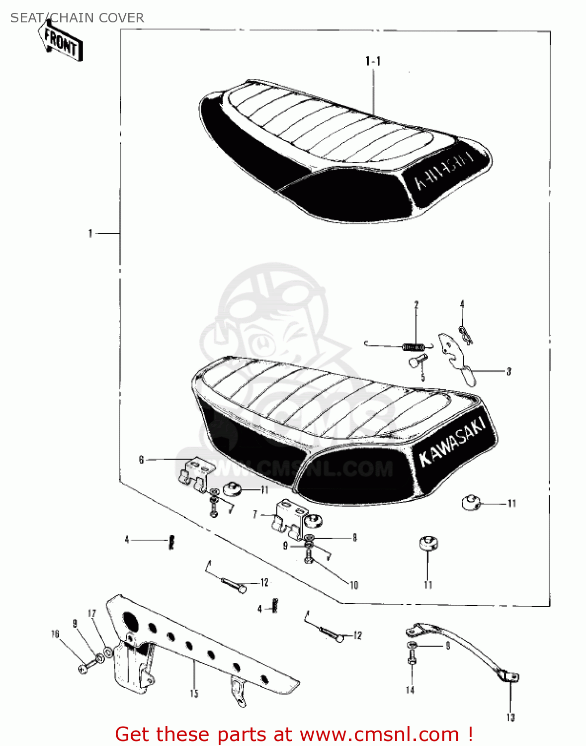 SEAT/CHAIN COVER F8A 1972 USA