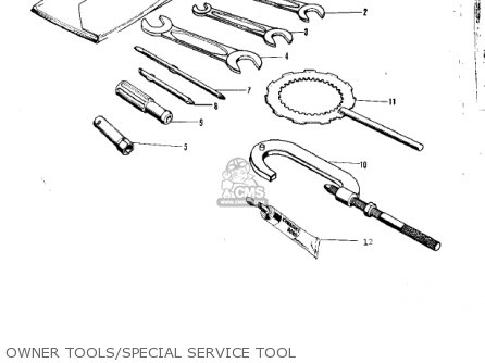 OWNER TOOLS/SPECIAL SERVICE TOOL - F8A 1972 USA