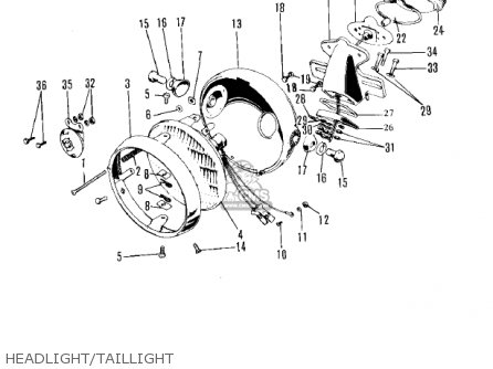 HEADLIGHT/TAILLIGHT - F8A 1972 USA
