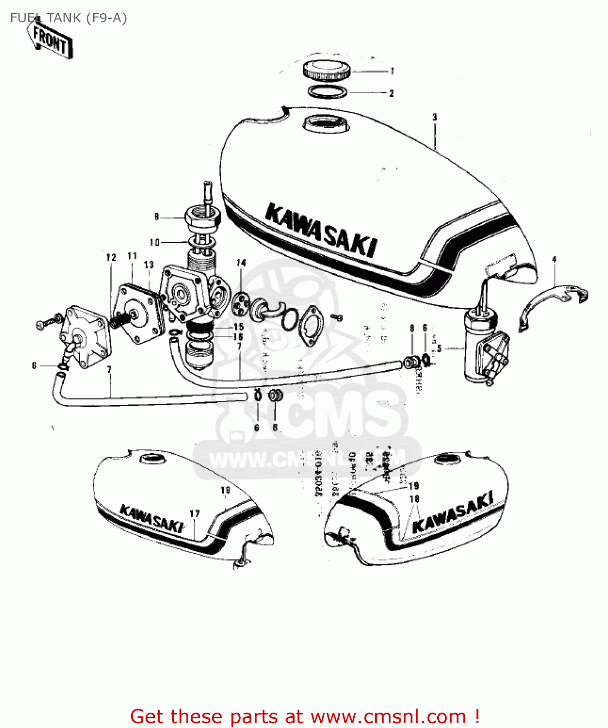 FUEL TANK (F9-A) F9 1972 USA CANADA