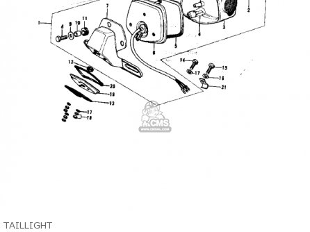 TAILLIGHT - F9 1972 USA CANADA