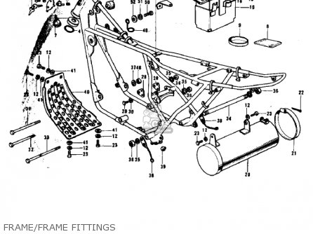 FRAME/FRAME FITTINGS - F9A 1973 USA CANADA