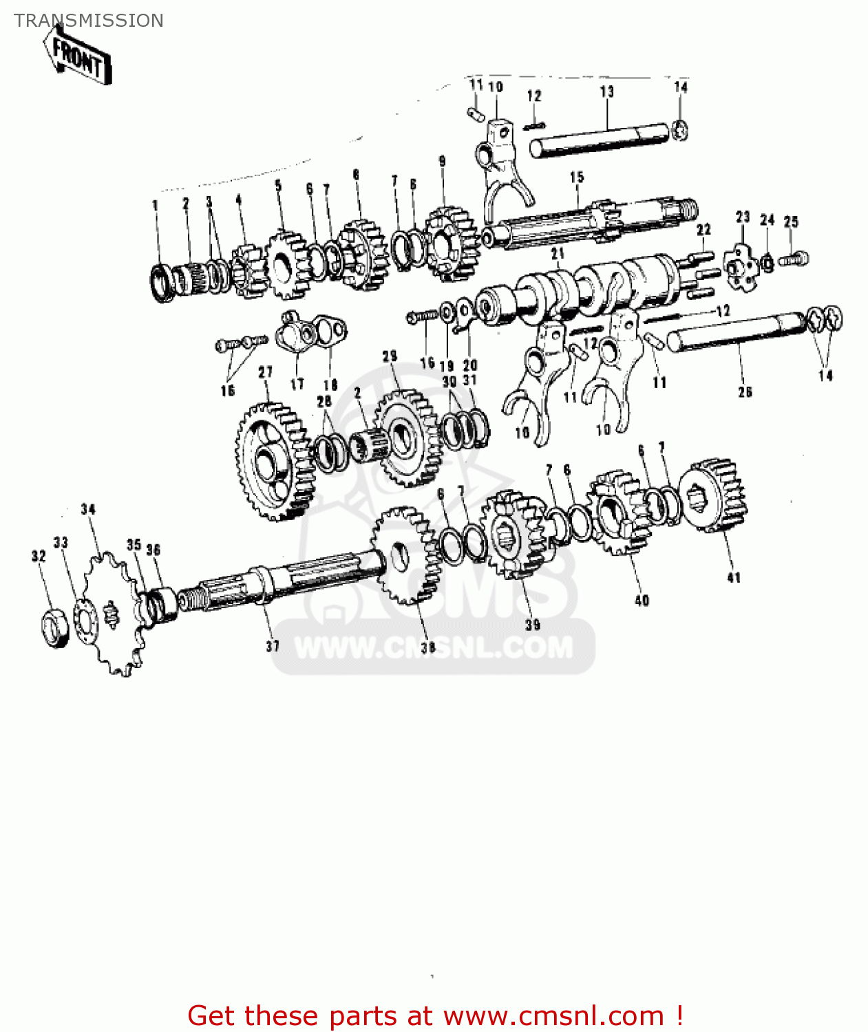 TRANSMISSION F9B 1974 USA CANADA