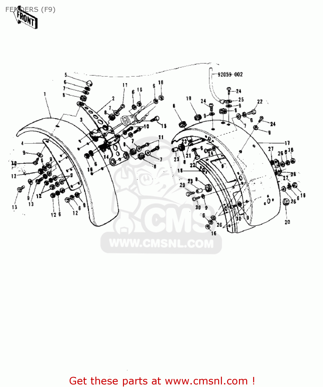 FENDERS (F9) F9B 1974 USA CANADA