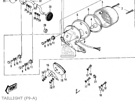 TAILLIGHT (F9-A) - F9B 1974 USA CANADA