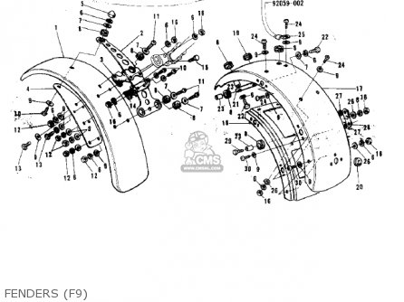 FENDERS (F9) - F9C 1975 USA CANADA