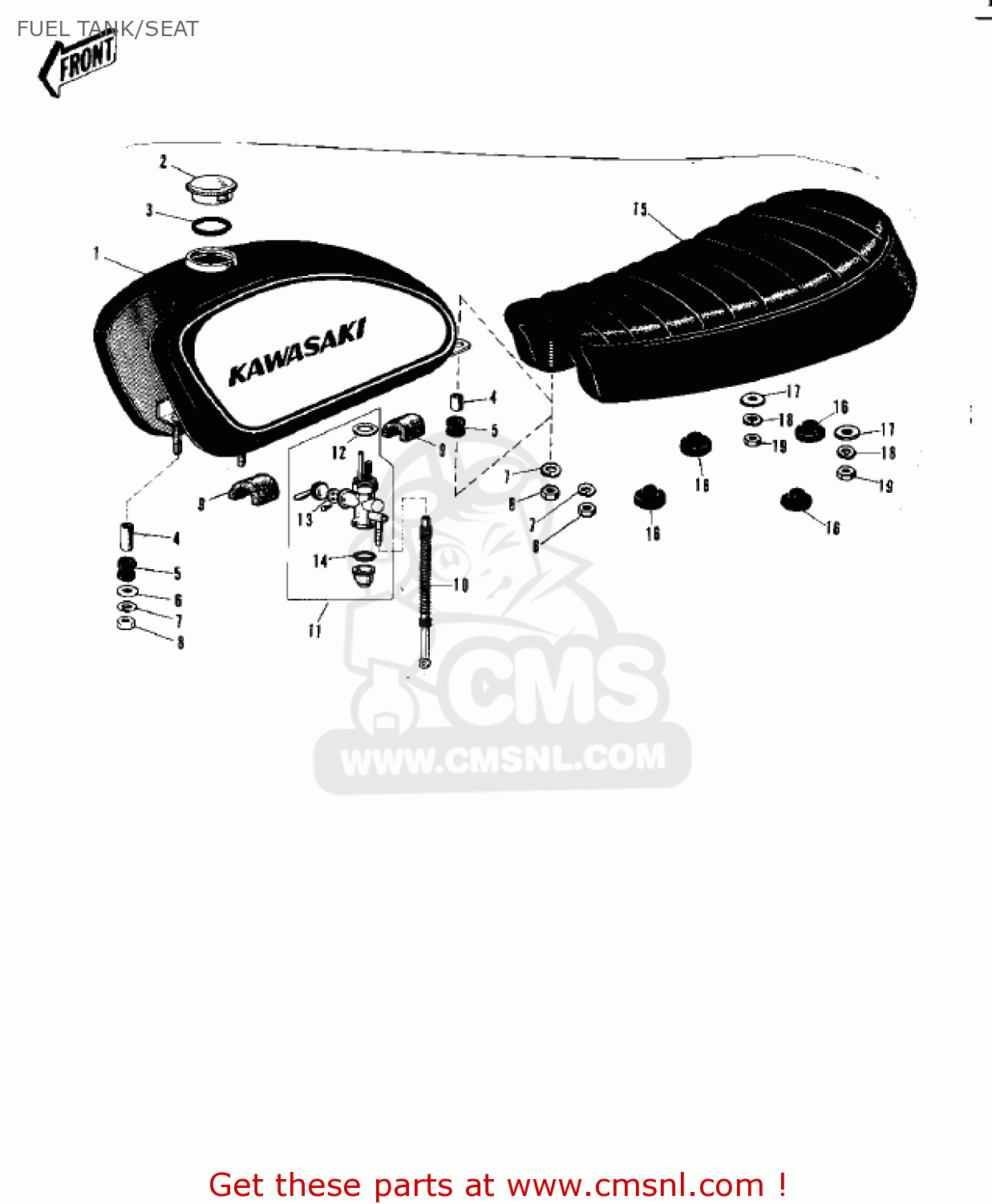 FUEL TANK/SEAT G31M CENTURION 1970