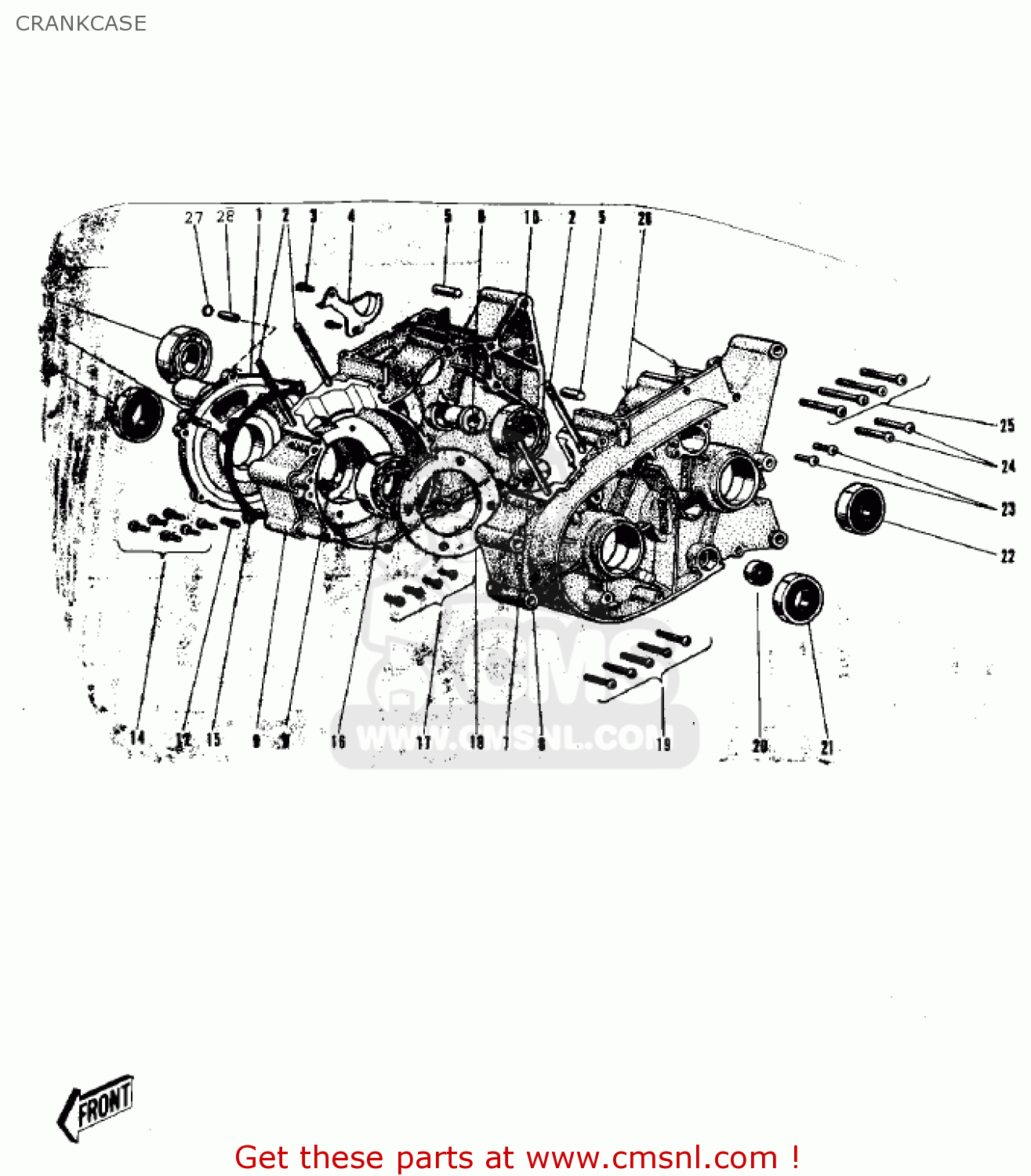 CRANKCASE G31M CENTURION 1970