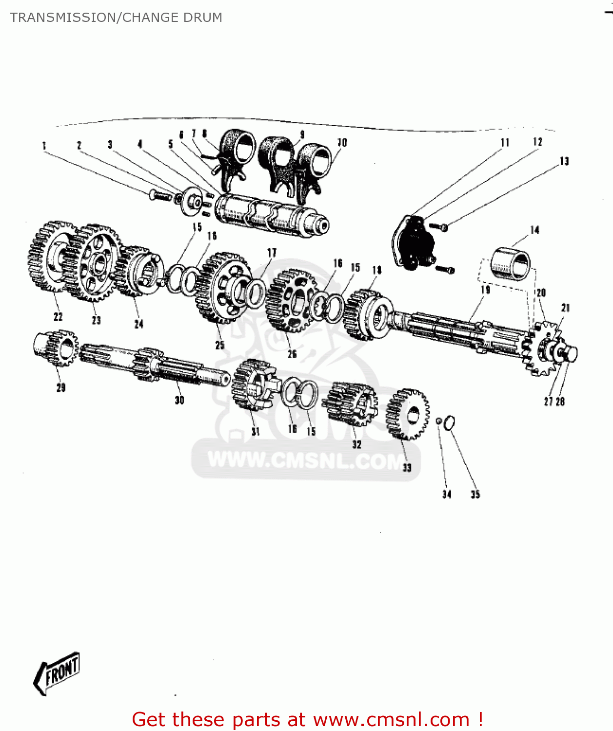 TRANSMISSION/CHANGE DRUM G31M CENTURION 1970