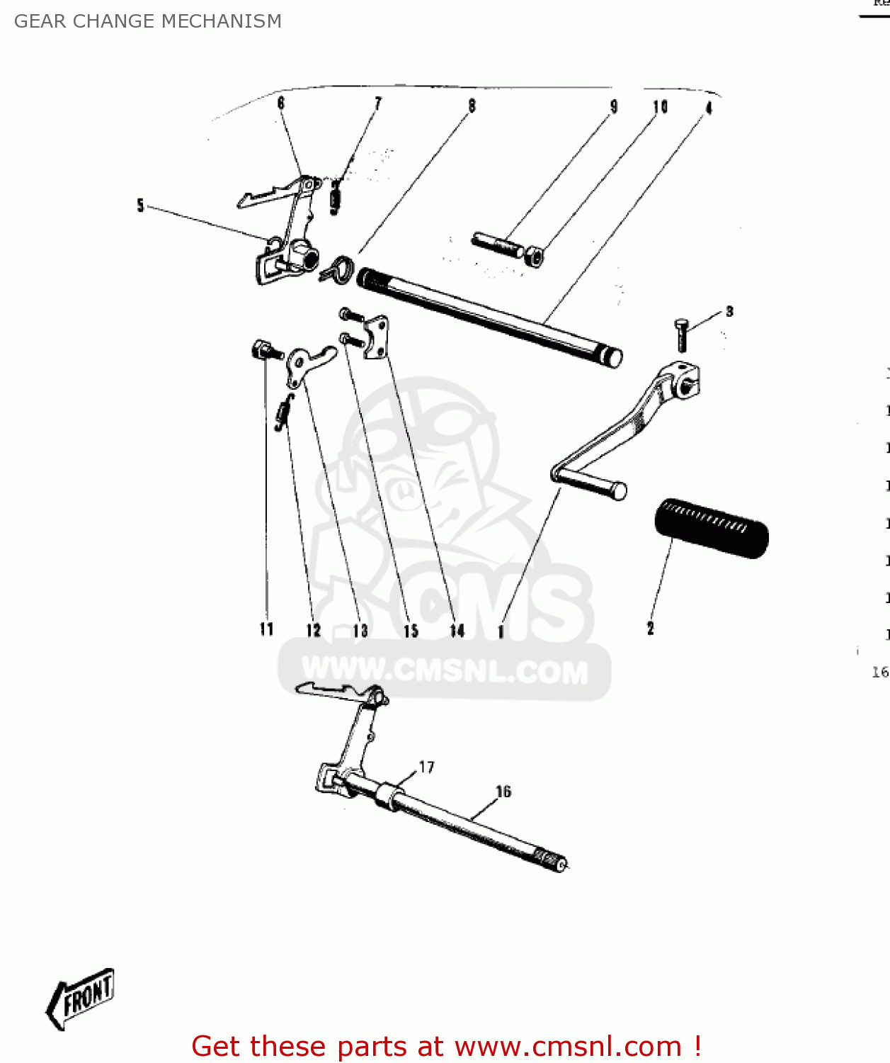 GEAR CHANGE MECHANISM G31M CENTURION 1970