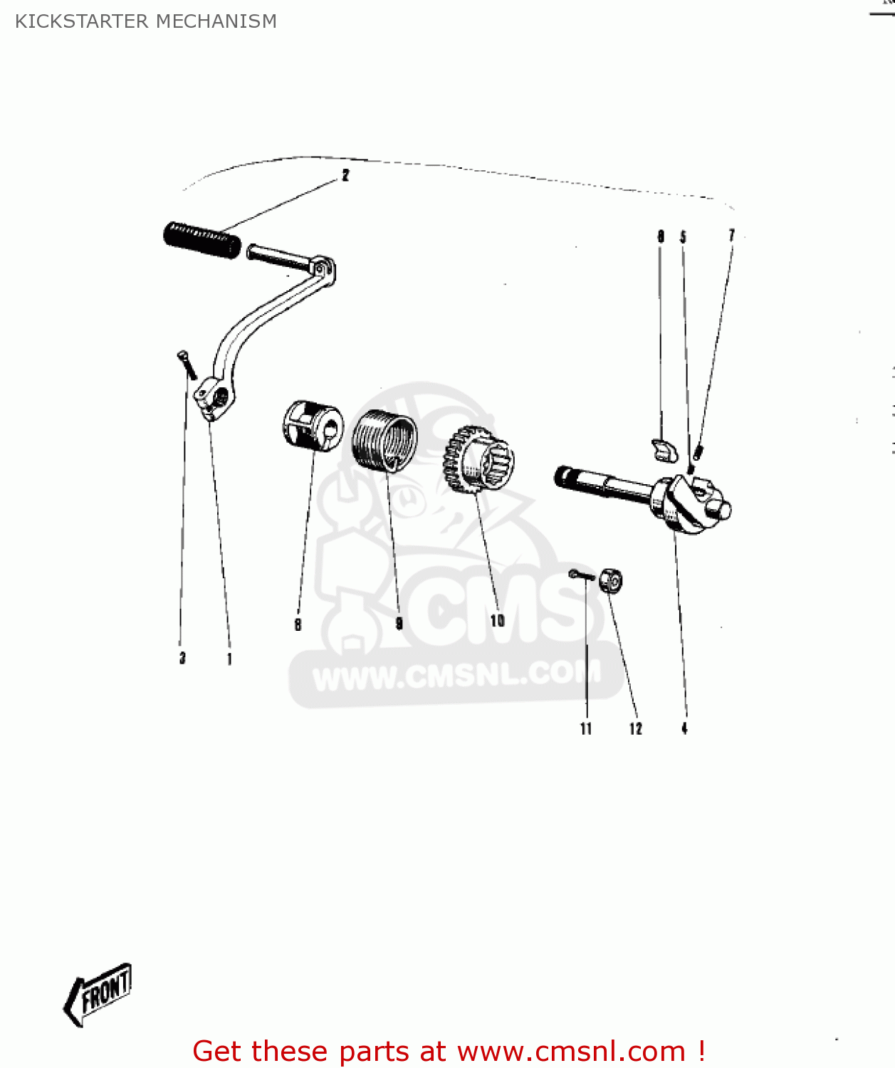 KICKSTARTER MECHANISM G31M CENTURION 1970