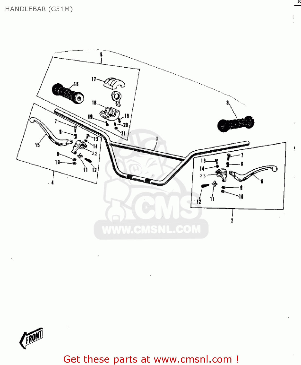 HANDLEBAR (G31M) G31M CENTURION 1970