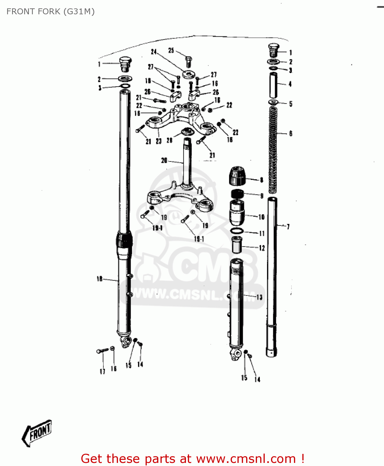 FRONT FORK (G31M) G31M CENTURION 1970