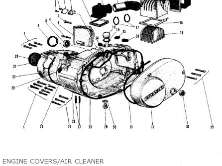 ENGINE COVERS/AIR CLEANER - G31M CENTURION 1970