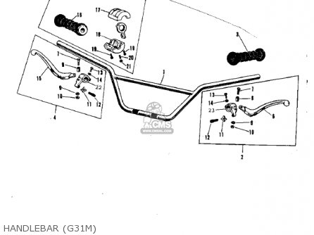 HANDLEBAR (G31M) - G31M CENTURION 1970