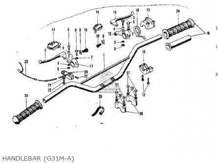 HANDLEBAR (G31M-A) - G31M CENTURION 1970