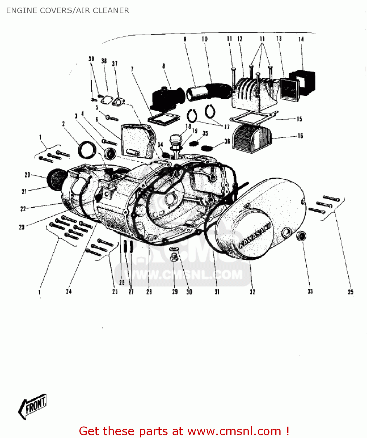 ENGINE COVERS/AIR CLEANER G31MA CENTURION 1971